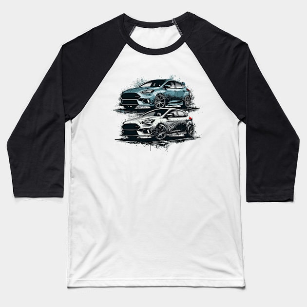 Ford Focus Baseball T-Shirt by Vehicles-Art